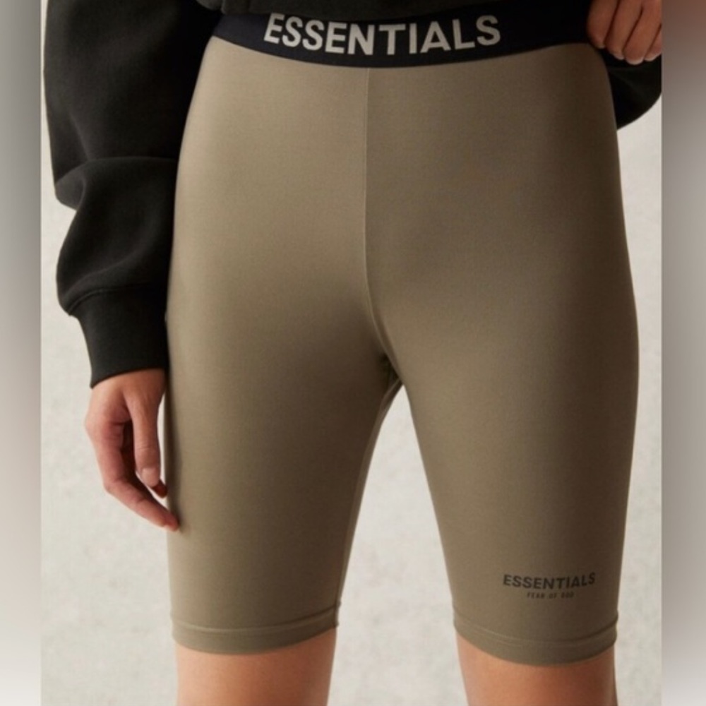 BNWT Essentials Biker Shorts - Charcoal